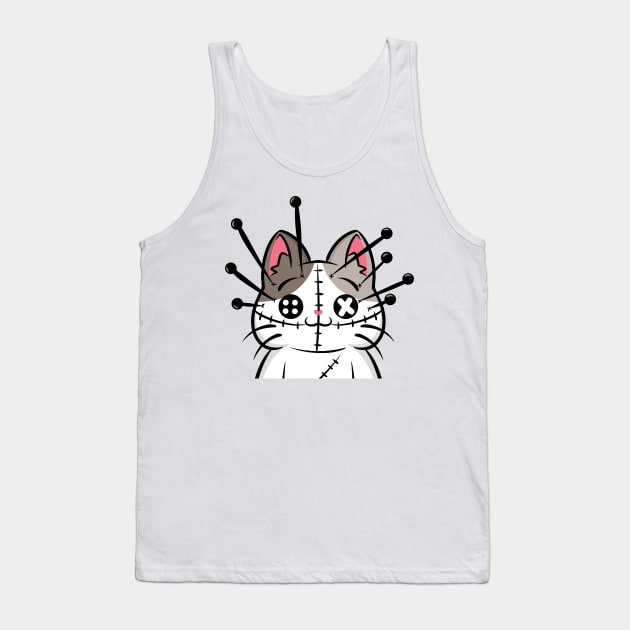 Halloween Costume Cats: Voodoo doll Tank Top by Violagrist